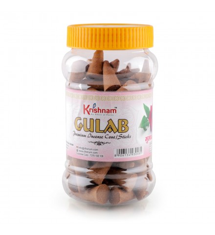 Krishnam Gulab Incense Cones